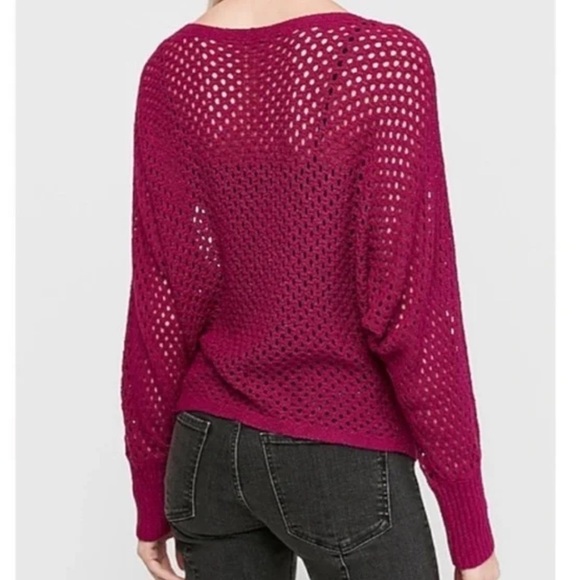 NWT Express Open Stitch Dolman Long Sleeve Sweater - Picture 2 of 7